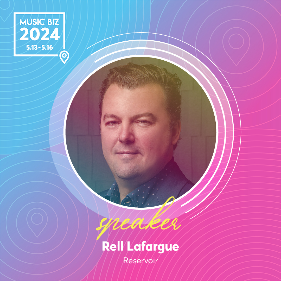 Reservoir President/COO Rell Lafargue is speaking at @MusicBizAssoc this Thursday, May 16 at 11:55 talking about growth areas in the publishing sector 💡 More info on the panel: bit.ly/3wwM61N