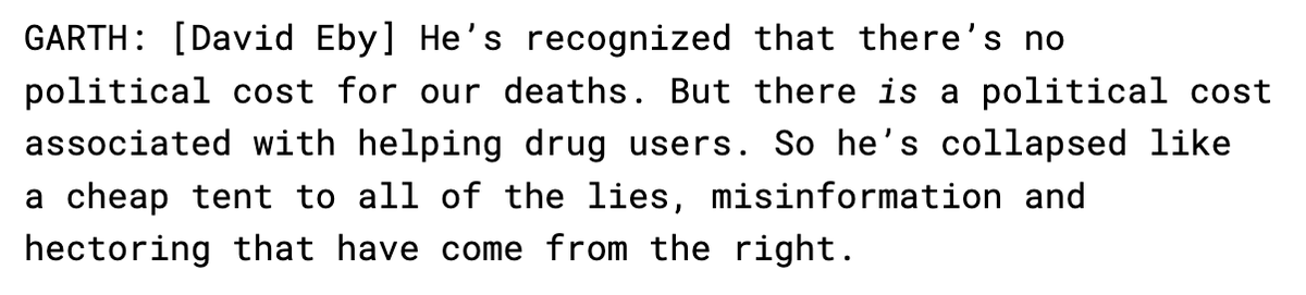 Listen to our latest episode about the recriminilization of drugs in BC, featuring @garthmullins, @Samadeus, and Hannah Dempsy from VANDU. crackdownpod.com/episodes/episo…