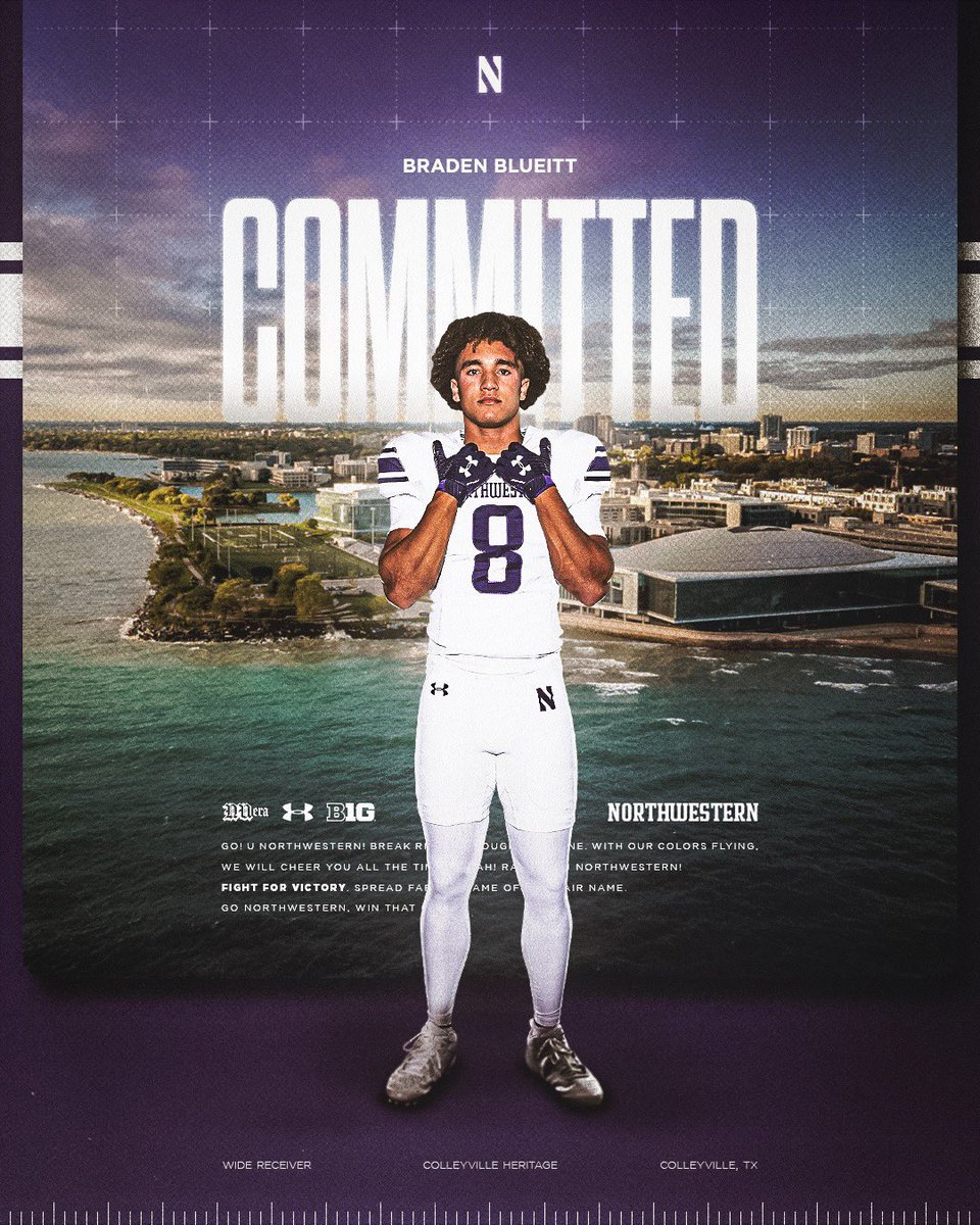 100% COMMITTED @DavidBraunFB @ArmonBinns @CoachLujan @NUFBFamily #AGTG