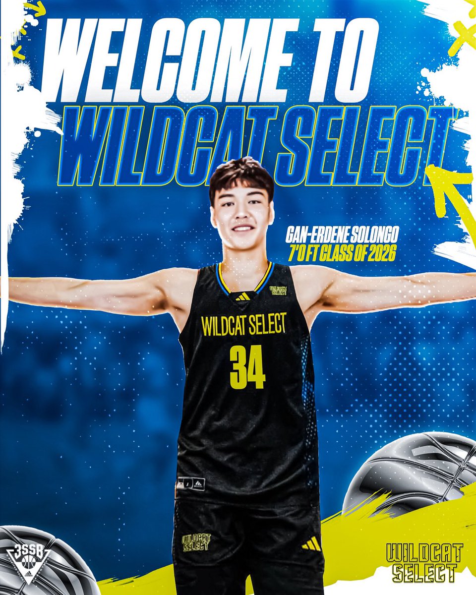 WildcatSelect's tweet image. Let’s welcome 7’0 2026 C Gan-Erdene Solongo to the #WildcatFam🔥💯📈

#WildcatFam #3SSB