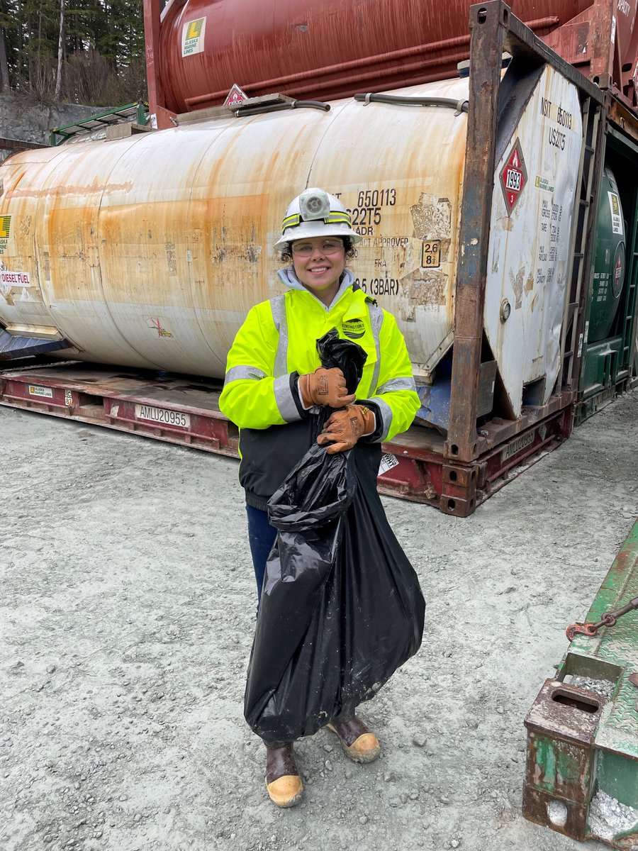 CoeurAlaska's tweet photo. Last month, we celebrated #EarthDay with a site-wide #springcleaning event! Our dedicated team came together to keep our mine site well-kept, preserving the beauty of our #environment. Thank you to everyone who participated!

 #kensingtonmine  #LitterFree #WasteWarriors https://t.co/QNJxypxQgt