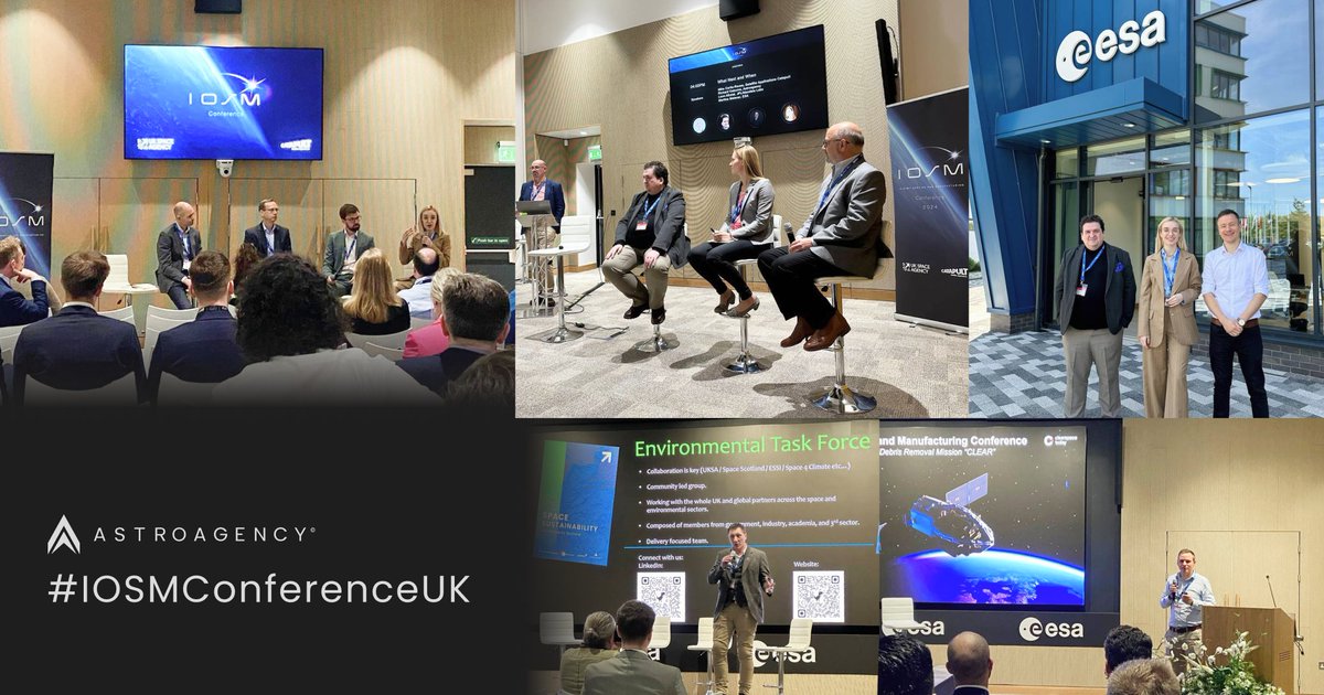 Our team took the stage for two panels at the #IOSMConferenceUK! COO Daria led the ‘Sustainable Space’ panel, and CTO, Richard participated in a discussion on the future of #IOSM ✨ Thanks to @satappscatapult & @spacegovuk