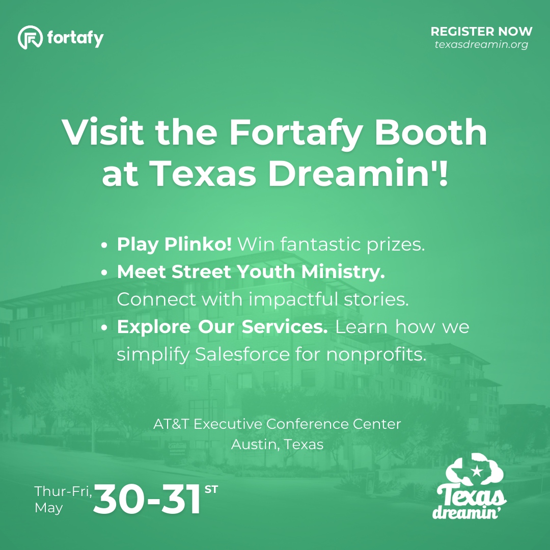 Texas Dreamin' does an amazing thing through it's Community Give Back program and this year Fortafy is excited to the be the Give Back Sponsor and even more excited that Terry L. Cole and the good folks at Street Youth Ministry will the recipient of this year's award. Will we ...