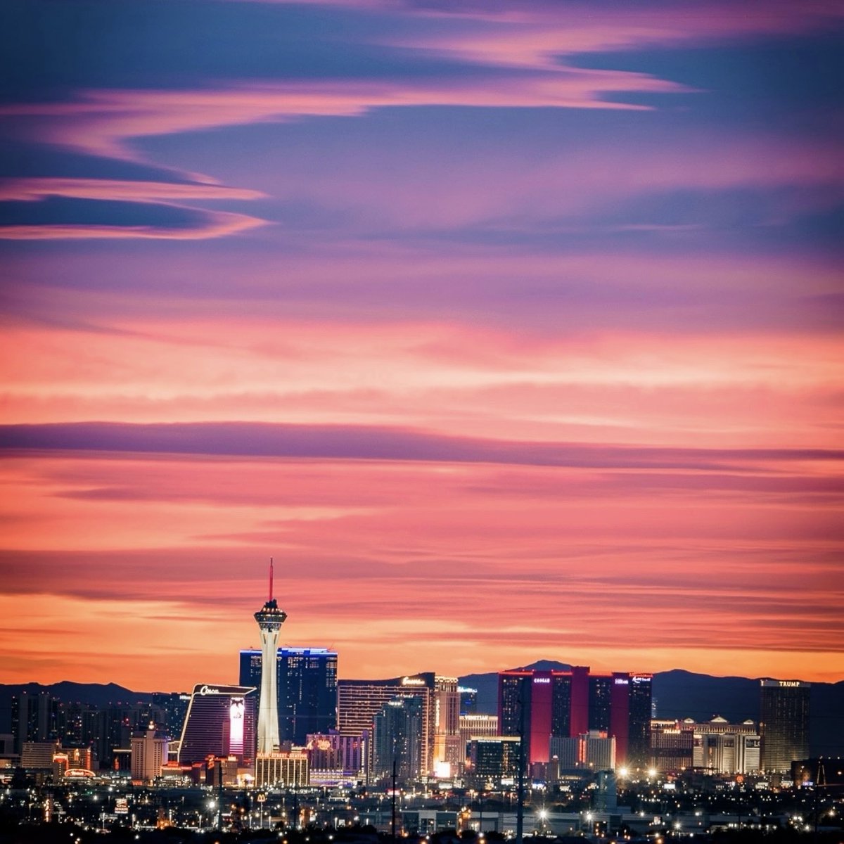 Honored to be a part of this iconic sunset skyline. 🌆 #CircaLasVegas
