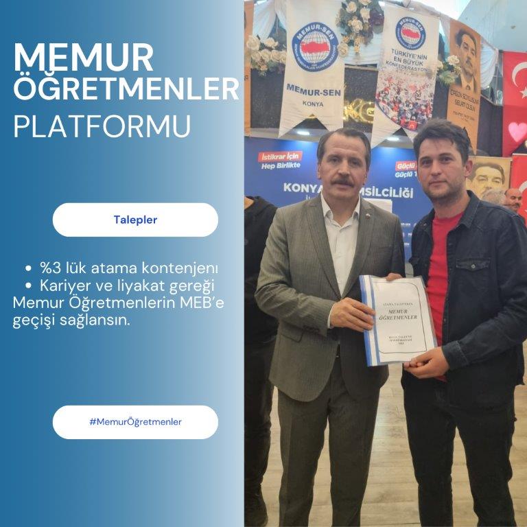 MemurOgrtmnEcir's tweet photo. #MemurÖğretmenler 657 DMK'ya tabi öğretmen ünvanina sahip memurlarız. @RTErdogan Sayın Cumhurbaşkanım
81 il ve ilçede devletimize hizmet etmek için Sn Bakanım @Yusuf__Tekin tasarruf döneminde @memetsimsek Bakanımızın izin  vermesini arz ve talep ediyoruz.
@HMBakanligi @tcmeb @_aliyalcin_ @alideniz02 @yildizali19 @MemurSenKonf @EgitimBirSen @DIYANETSEN @latifselvi42 @sdaolgun @sahin_aybek @enginpnrbsli @ankarakulisi06
Milyarlarca lira tasarruf için çözüm sunuyoruz. Zor zamanlarda aşk ile göreve hazırız.