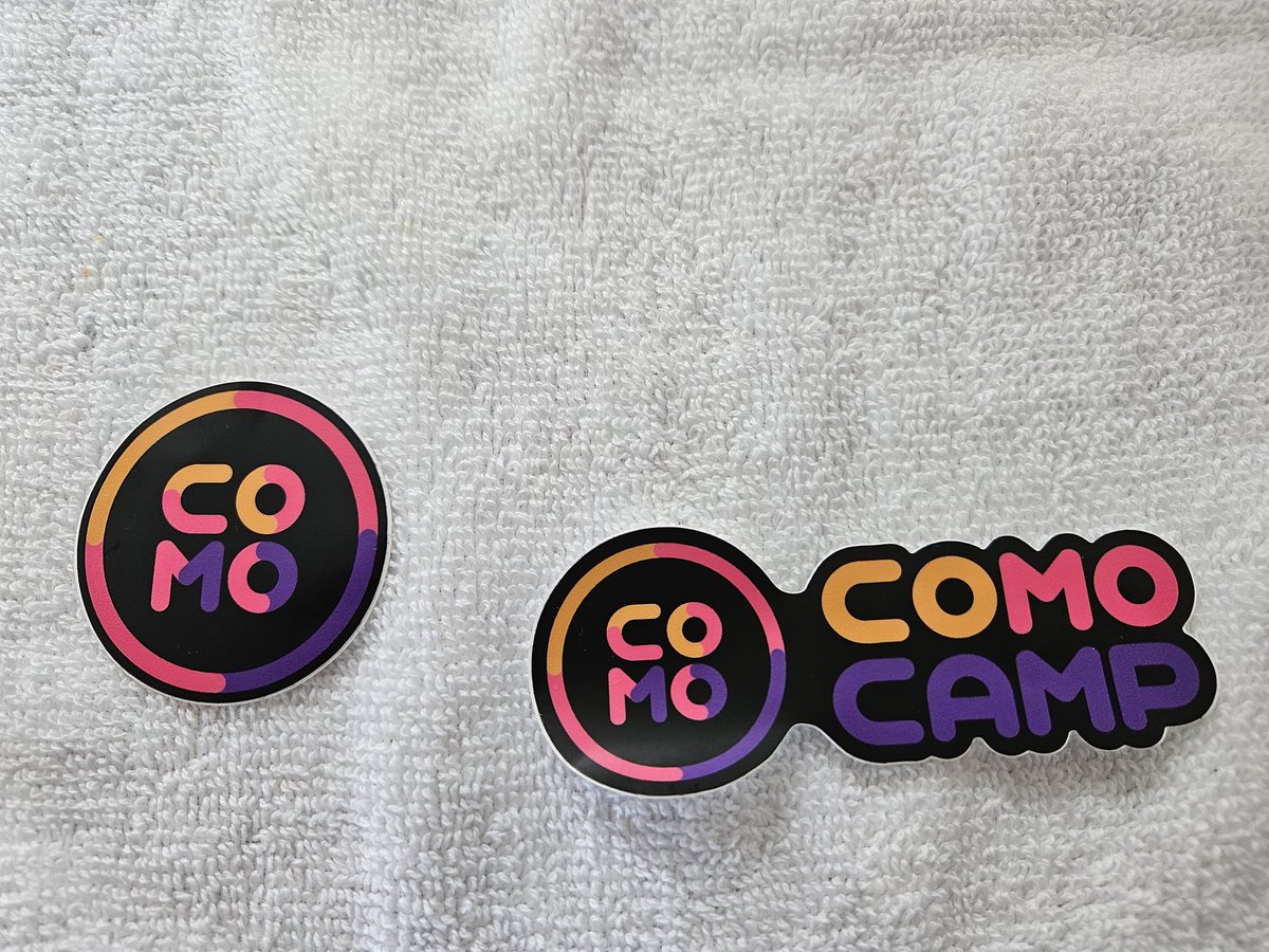 Still unpacking some stuff from the trip and uncovered more #comocamp stickers! What a great event, so looking forward to next year.