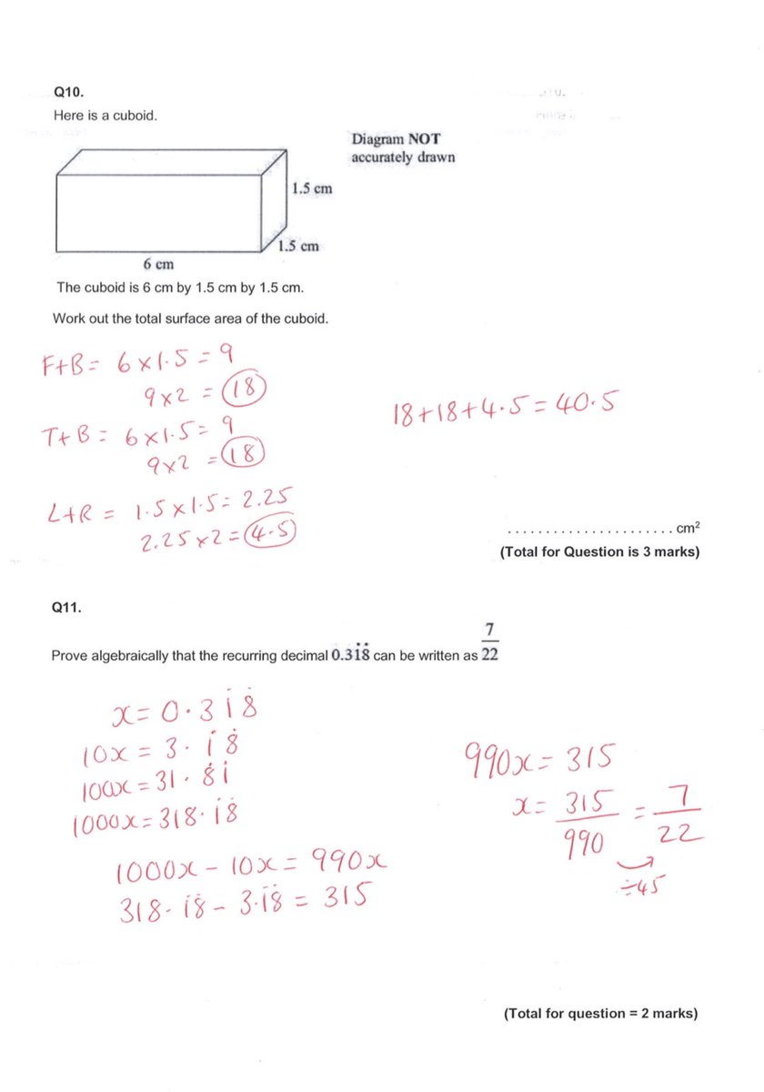 BennettMaths's tweet image. **Solutions now available!!**

bennettmaths.com/gcse-revision/…

#gcserevision #gcsemaths #mathschat #mathscpdchat #mathsrevision