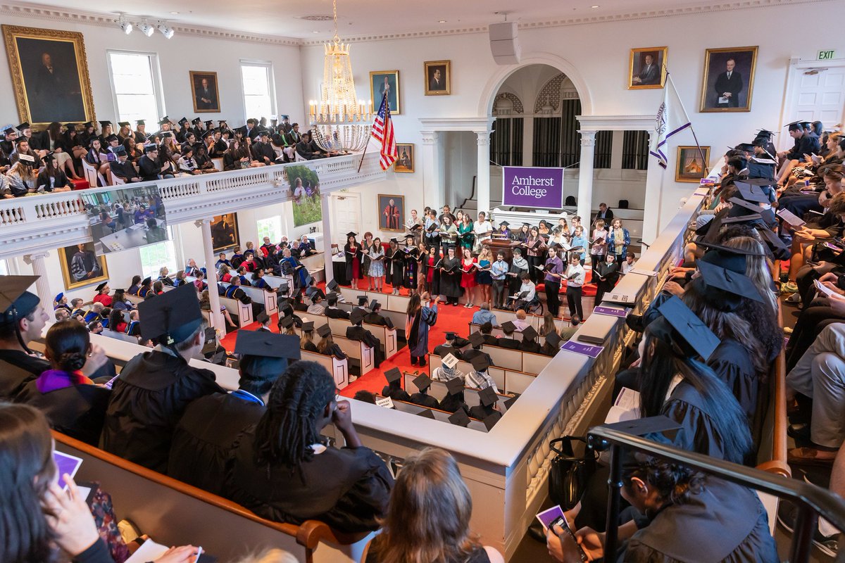 At Senior Assembly on May 7, faculty honored #Amherst2024, and President Elliott (@mellio2) awarded prizes to the graduates, as well as honorary class memberships to faculty and staff members elected by the class. More photos from Senior Assembly: flic.kr/s/aHBqjBqdtk