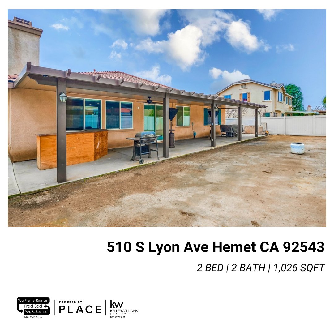 Listing for sale in Hemet by our Partner Agent Jesse! DM if you have any questions or are interested in a private showing. . . . #Realestate #Hemet #OCagent #Place #kellerwilliams #fredsedgroup