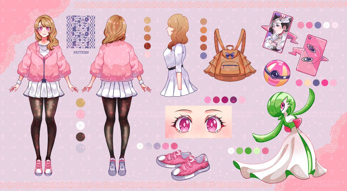1st. Pink
Thank you for the commission, Onemuri 🩷
#イラスト #artcommission #charactersheet