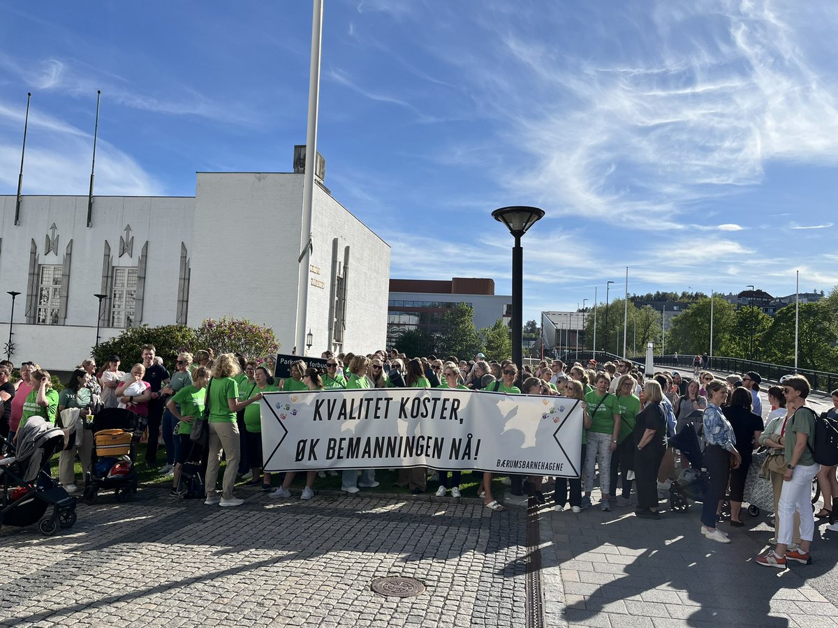Hvor var du da styrere, lærere og foresatte i Bærumsbarnehagene sa at nå er det nok? Jeg var der og er enormt stolt over at jeg jobber i en kommune med så utrolig bra folk.