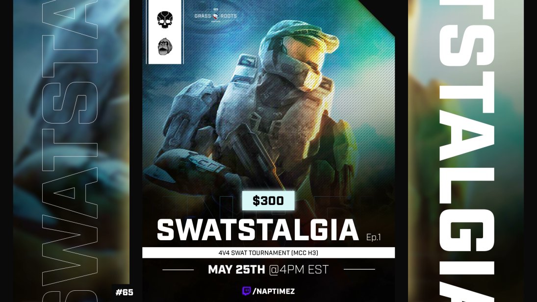 Feeling nostalgic..? 🧙‍♂️

... 🪄Then sign up for SWATSTALGIA!

💫HALO 3 SWAT on MCC!

💫BR Starts / 4v4

💫$300 Prizepool / Free Entry

➡️Tourney is Saturday May 25th 4pm EST!

Sign up your team of 4 here: swatnation.net/main-event/swa…