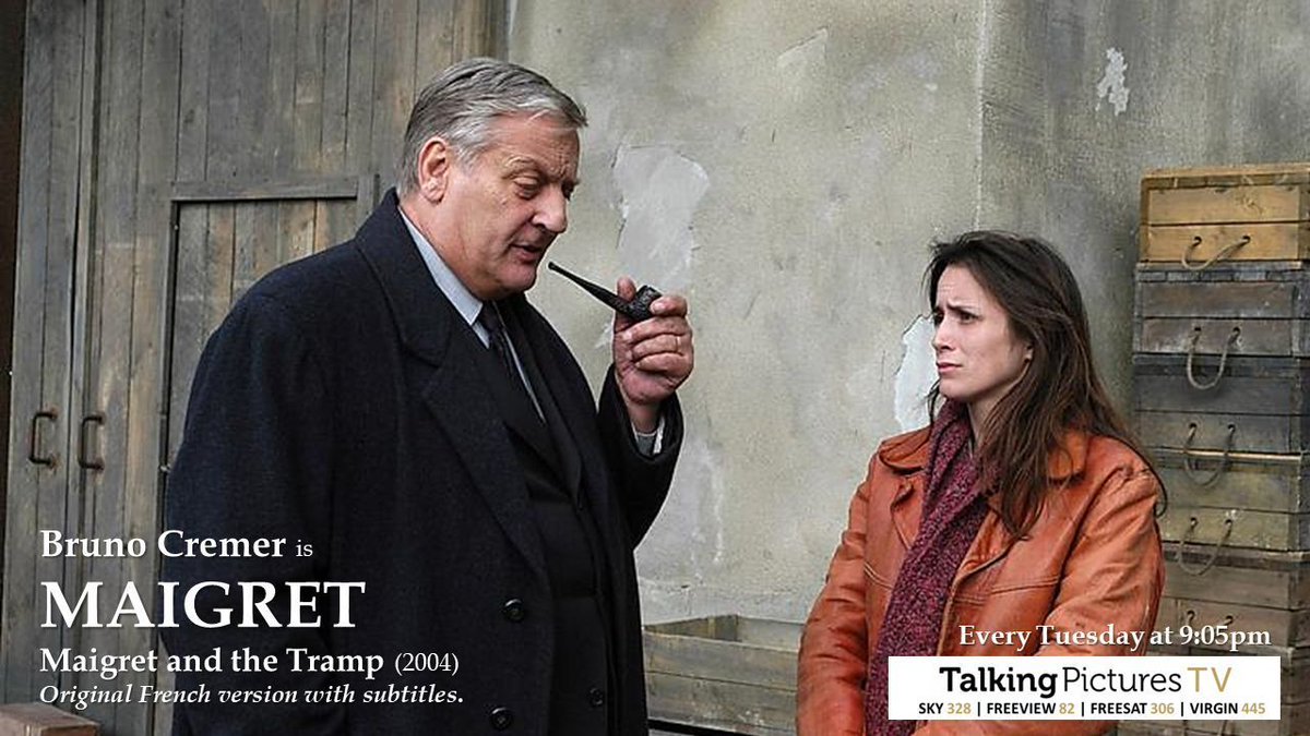 The attempted murder of a down-and-out for #BrunoCremer to investigate in the channel premiere of MAIGRET AND THE TRAMP (2004) 9:05pm. French adaptation with English #TPTVsubtitles