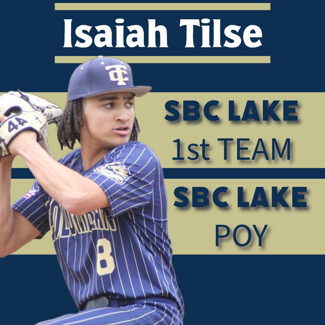 Congratulations to Isaiah Tilse.  Not only 1st team pitcher, but Player of The Year.  Isaiah had put in the work during the off season and it’s showing.  Heck of an honor Isaiah.