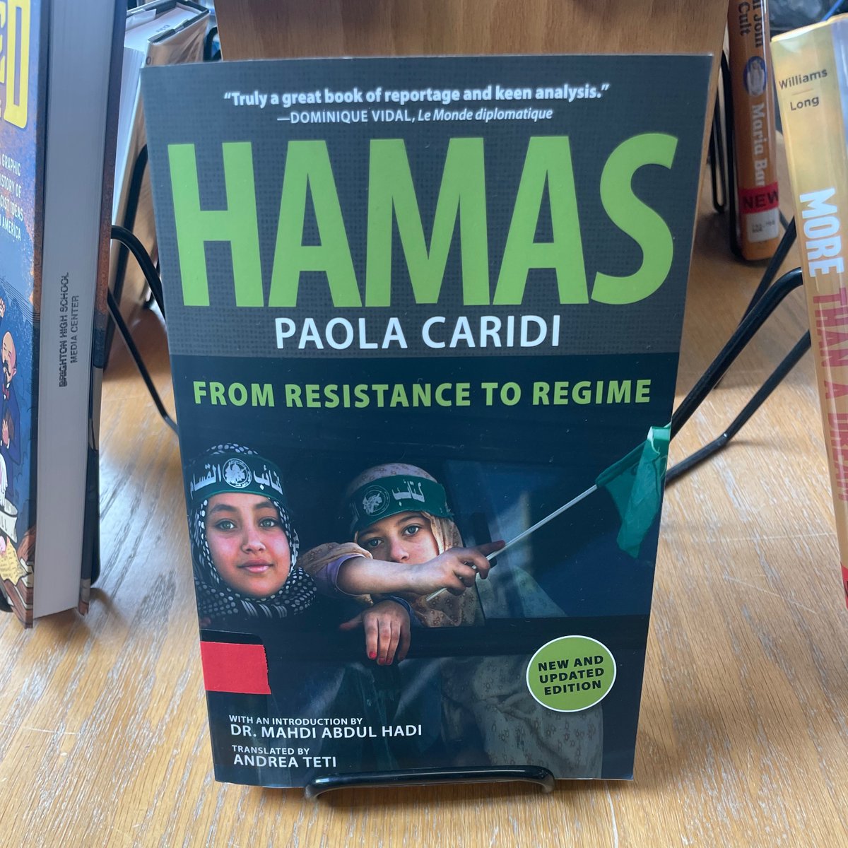 Brighten High School (Rochester, NY) - shocking pro Hamas propaganda spotted in the school library. Public info for Superintendent of Schools Dr. Kevin McGowan 242-5200 x5502 - voice concerns.