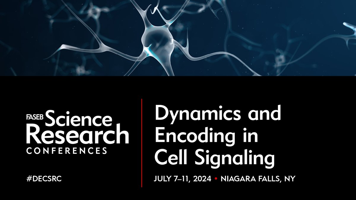 Cell signaling researchers, there's only a couple weeks left for the early registration rate at this year's #DECSRC! @albecklab, @Mia__Sung, @steve_cappell, and @schmittwitt_ are looking forward to seeing you. Save your space by May 26 to save $150: hubs.ly/Q02wQx3_0