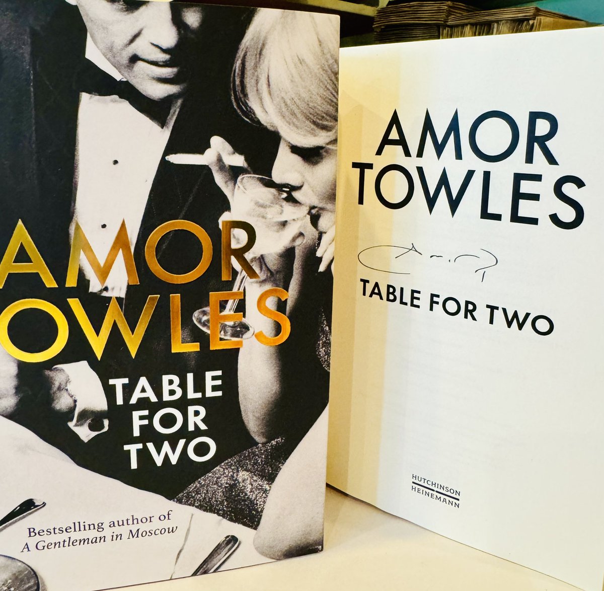 We have some #signed #indie #bookshop editions of Table For Two by @amortowles ⭐️⭐️ Amor Towles fans are in for a treat as he shares some of his shorter fiction: six stories based in New York City and a novella set in Golden Age Hollywood ⭐️⭐️ foxlanebooks.co.uk/product-page/p…