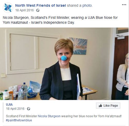 It's the 14th May. Scionist Nakba Day. here's Nicola Sturgeon in days gone by mocking the violent ethnic cleansing of 800,000 Palestinians.