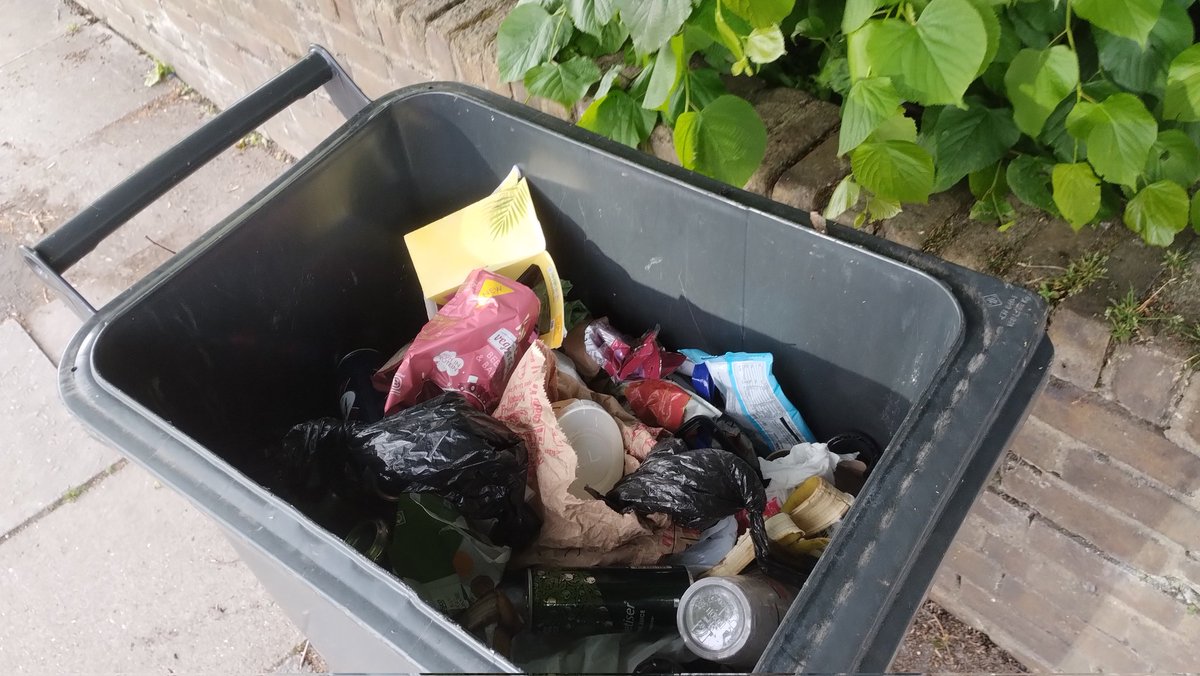 The bin and bidet were reported to @LewishamCouncil 15 days ago and they have done nothing. The bin is now nearly full of empty drinks containers and assorted rubbish. Great that it's in a bin, but nobody is emptying it. #rubbish #litter #flytipping #se6 #catford #perryhill