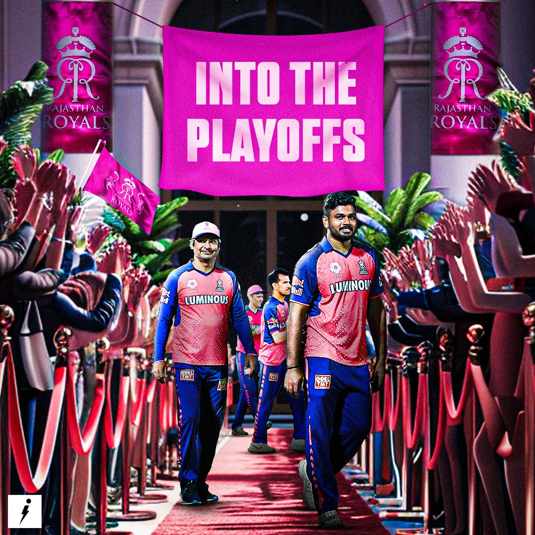 A 𝐑𝐎𝐘𝐀𝐋 entry for 𝐑𝐀𝐉𝐀𝐒𝐓𝐇𝐀𝐍 in the playoffs.
.
.
.
#SanjuSamson #RajasthanRoyals #IPLPlayoffs #IPLPlayoffs2024 #IPL2024 #SportsInfoCricket
