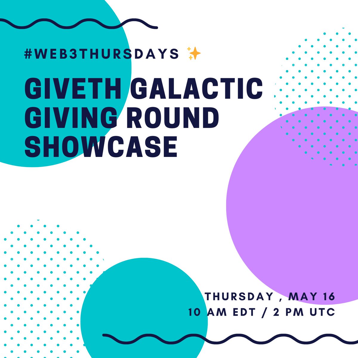 SusieKav's tweet photo. #Web3Thursdays is back this week!!

We're hosting another public goods showcase💜

This time we're spotlighting grantees from @Giveth's Galactic Giving Round! 🔥🚀✨

Hope you can join us to explore + support these incredible projects!
https://t.co/vrd4ASUh1N 

RT your support ✊ https://t.co/MxoDxShHkZ