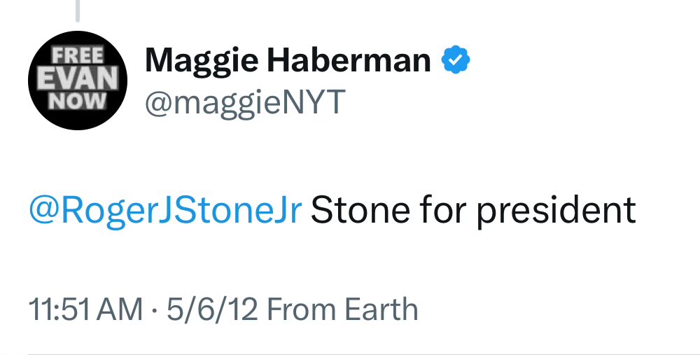 The same MAGA Haberman tweeted this shit👇🙃🤡