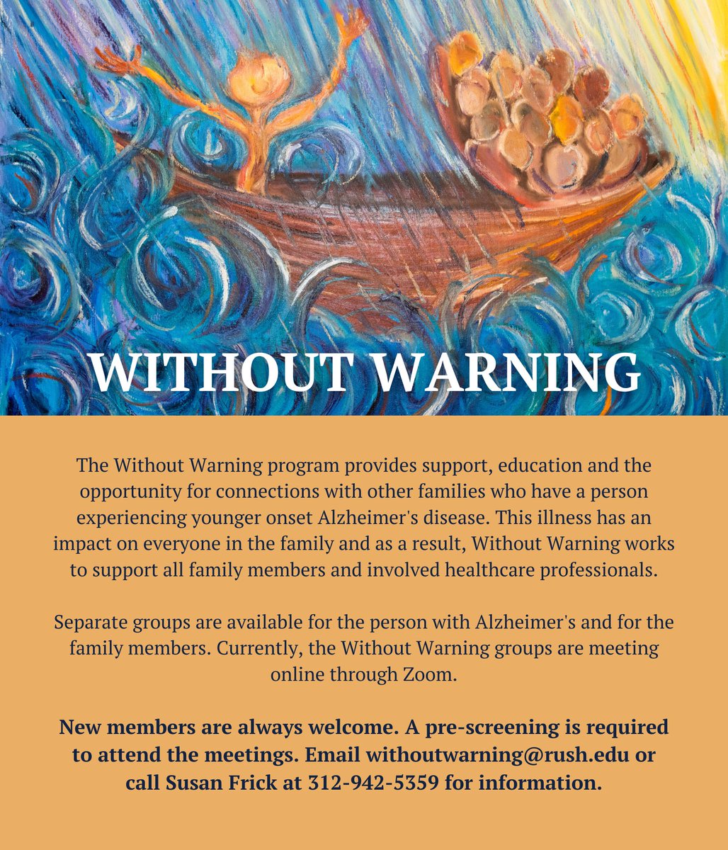 Without Warning is a support group led by RADC Social Worker Susan Frick, MSW, LSW, for those living with younger onset Alzheimer’s. 

Learn more at withoutwarning.net #SocialWork #OlderAmericansMonth #DementiaCare