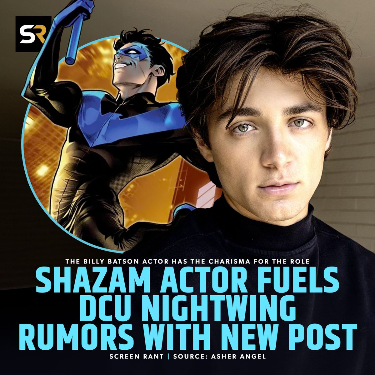 Shazam!'s Billy Batson actor Asher Angel teased a possible DC Universe role by posting a Nightwing GIF with... no other context! 💙 The actor is a popular fancast to play Dick Grayson in the DCU, which makes this tease all the more exciting. 🤩 bit.ly/4bGGdOt