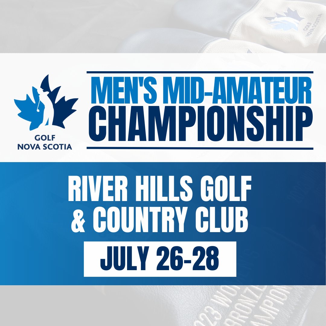 There are spots to be filled for the 2024 Golf NS Men's Mid-Amateur Championship hosted by <a href="/GolfRiverHills/">RiverHillsGolf</a> 

To register, please click the link below.

linktr.ee/golfnovascotia