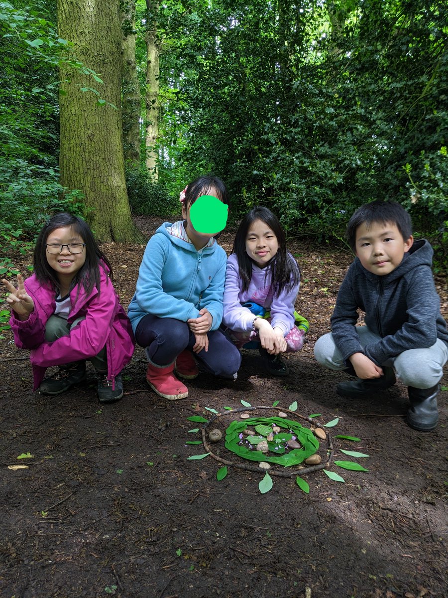 🌳Forest School fun creating natural art inspired by Andy Goldsworthy 🌳 #Y5 #sculpture