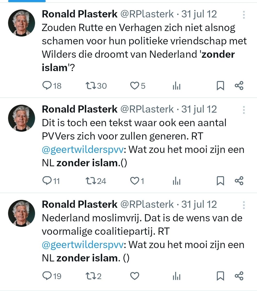 Ronald #Plasterk gaat z'n #twittergeschiedenis verwijderen in 3, 2, 1...