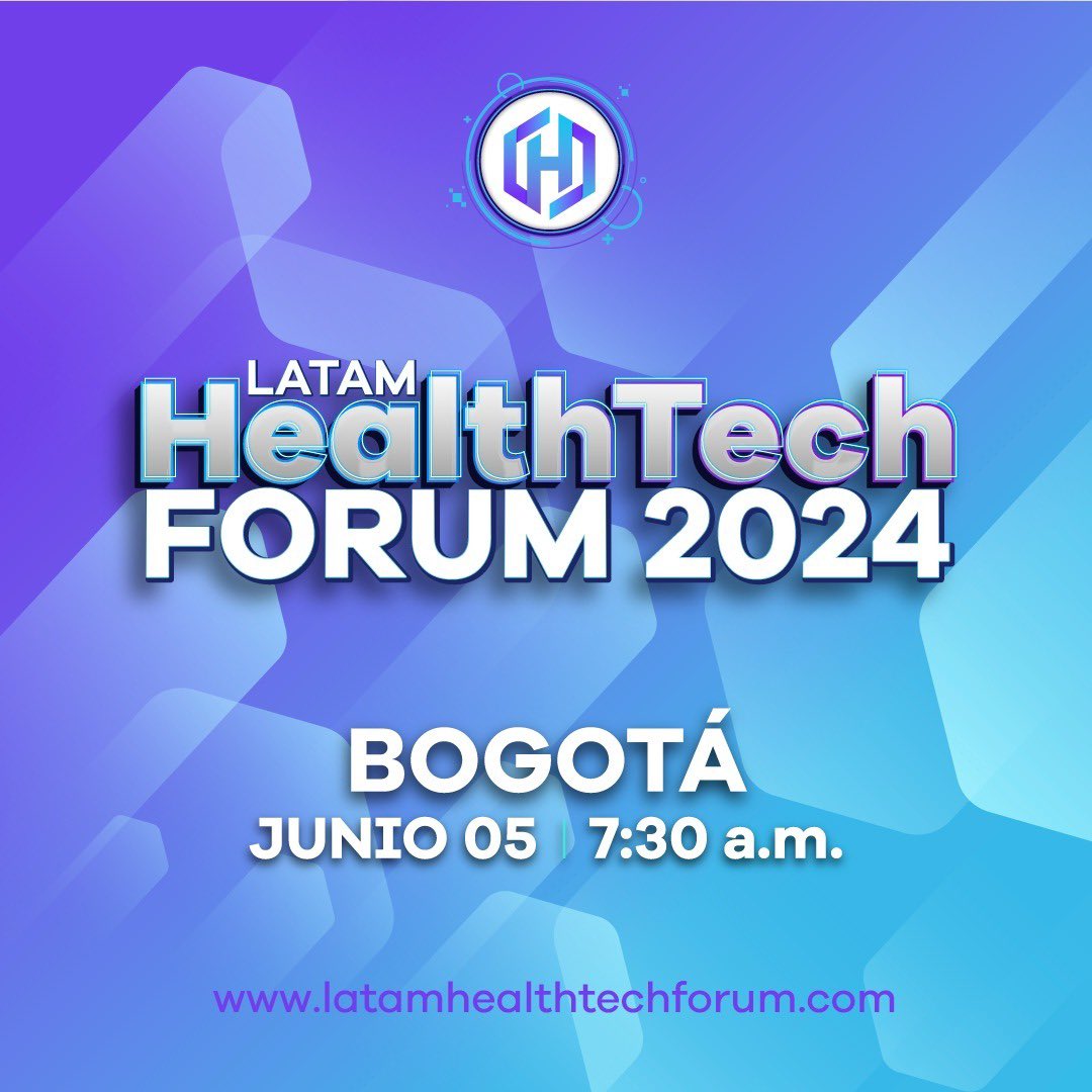 #HealthTech | ¡Imperdible este evento para quienes trabajan en salud, tech, innovación, y para quienes quieren conectar con esta comunidad de altísimo impacto en #Colombia y #LATAM

📆: 5 Junio 2024
🌍: Bogotá, CO
✔️: latamhealthtechforum.com