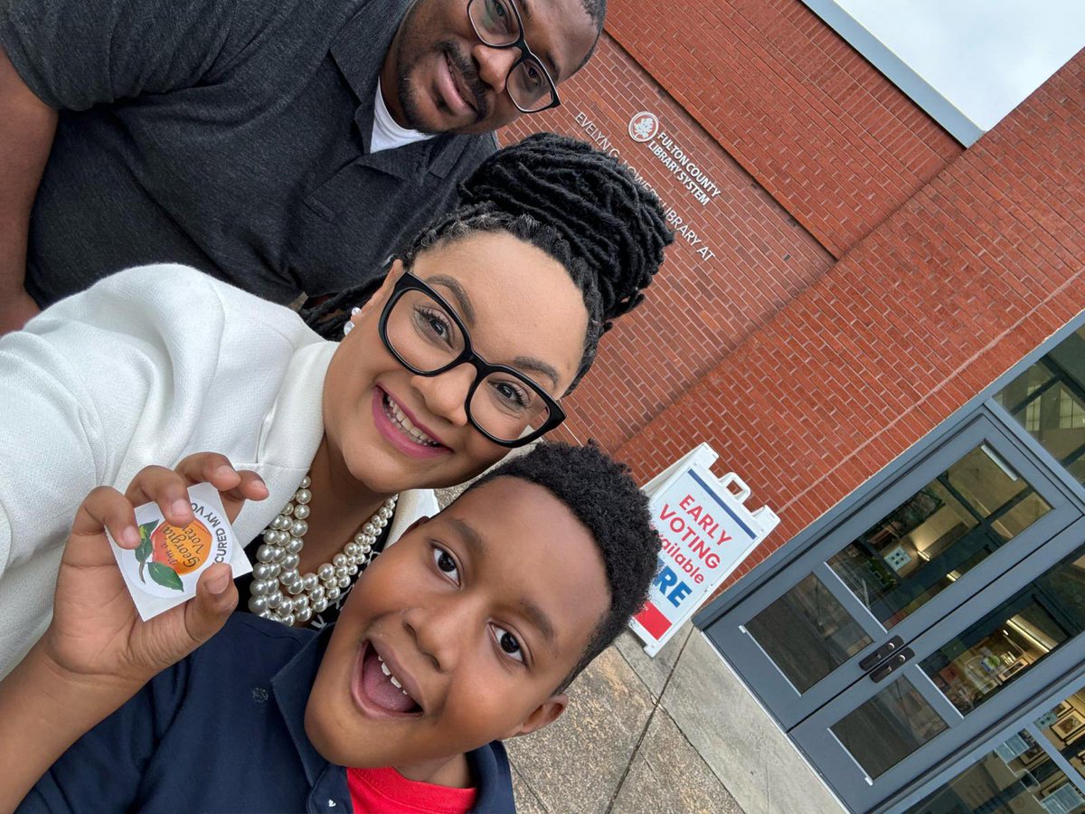 WE VOTED! Don’t forget early voting ends on May 17th, so get out there, make a plan, and get out and #vote.