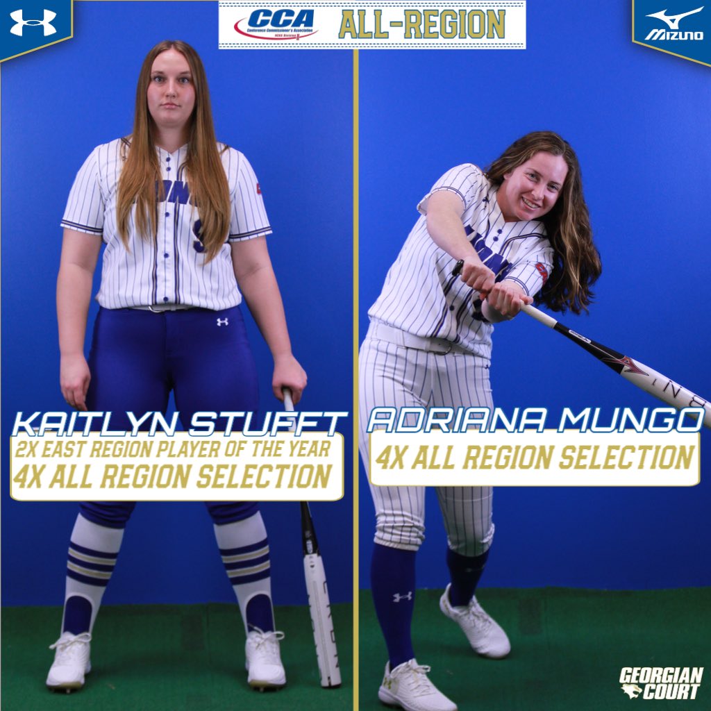 These two still making some noise post graduation!

Kaitlyn Stufft earns D2CCA East Region Player of the Year &amp; Adriana Mungo makes her 4th consecutive All-Region team!

Over the four years the two have been lions, they have combined for a total of 10 All-Region awards🔥

#BTJ🧃