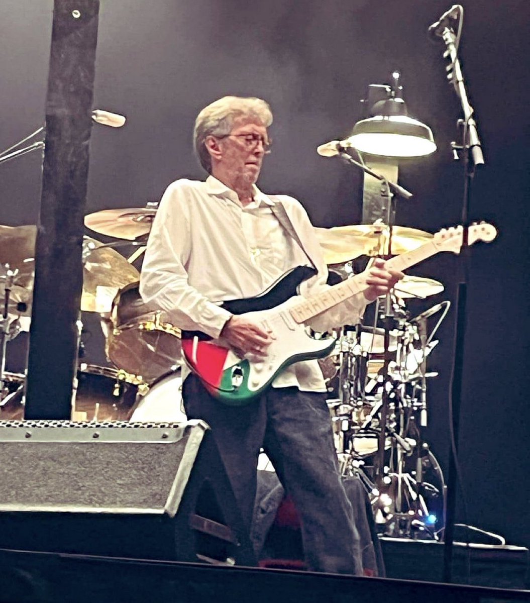 Eric Clapton is playing a guitar adorned with the Palestinian flag on his current tour. Many people don't know that in 1976, Clapton was the spark for Rock Against Racism when he urged people to 'get the foreigners out' and 'keep Britain white' during a concert in Birmingham.