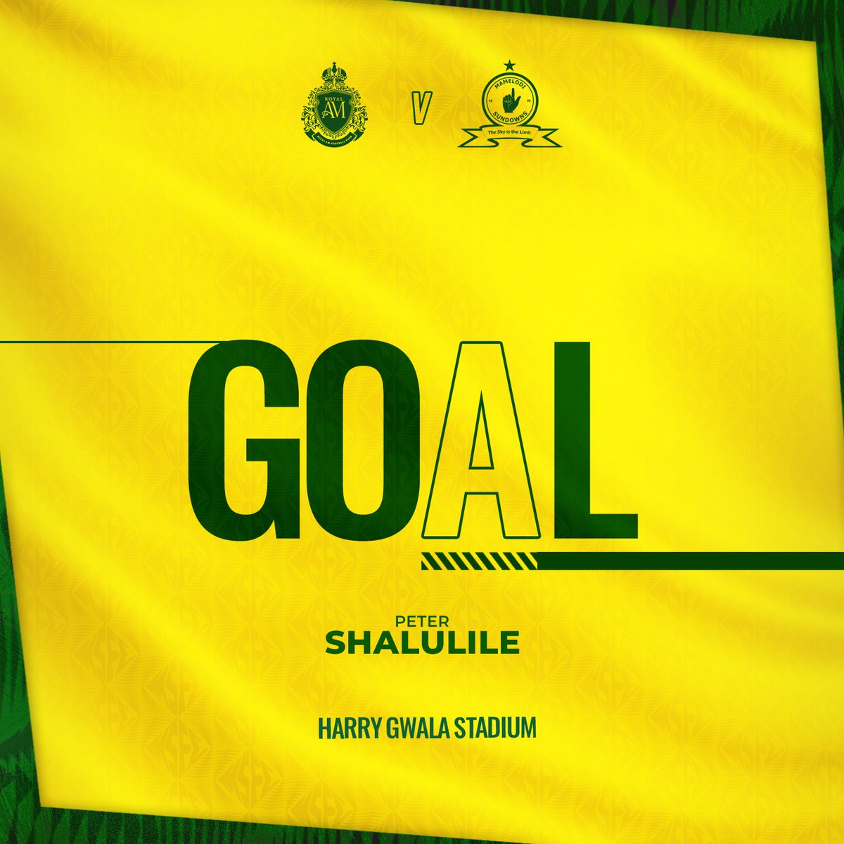 41' GOOOOAAAAL! A moment of absolute brilliance from Shalulile as he opens the scoring with an acrobatic finish!! #Sundowns #DownsLive #DStvPrem