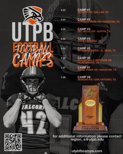 Gotta say thanks to @Coach_Crayton and @UTPBFootball for the invite! #1AND0BROTHERHOOD @CoachChadRogers @SangerFB