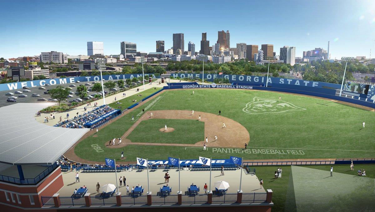 This is great news. As has been needed for quite some time, @GSU_Base is building a brand new downtown baseball stadium with a price tag of around $16M. Awesome news for Georgia State's program.