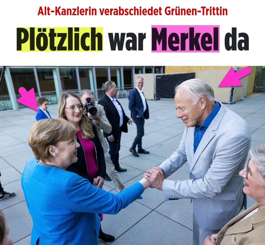 Kommunisten müssen schließlich zusammenhalten! Die Abrissbirne Germoneys! #Merkel #Trittin