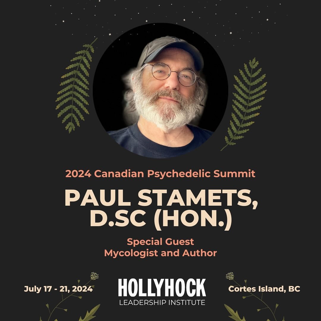 Excited to return to the Canadian Psychedelic Summit this July for another talk all about my favorite fungi. 🍄 See the full list of speakers and register now at the link below - hope to see you there!

hollyhock.ca/hollyhock-lead…