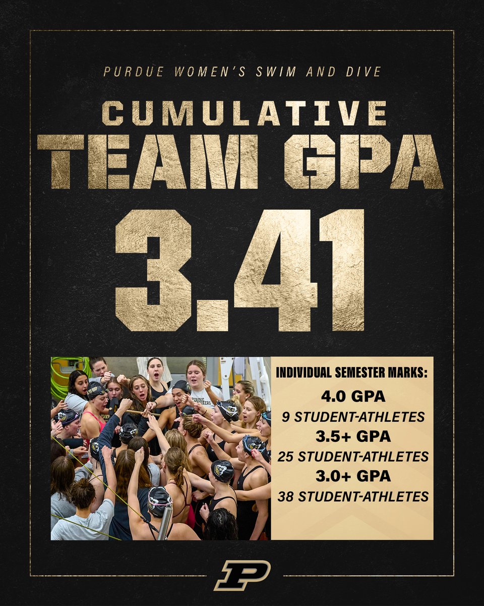 Another semester of sustaining academic excellence. Always most impressive in the spring. Proud of our #Boilermakers. #BoilerUp #StudentAthletes 🎓📚