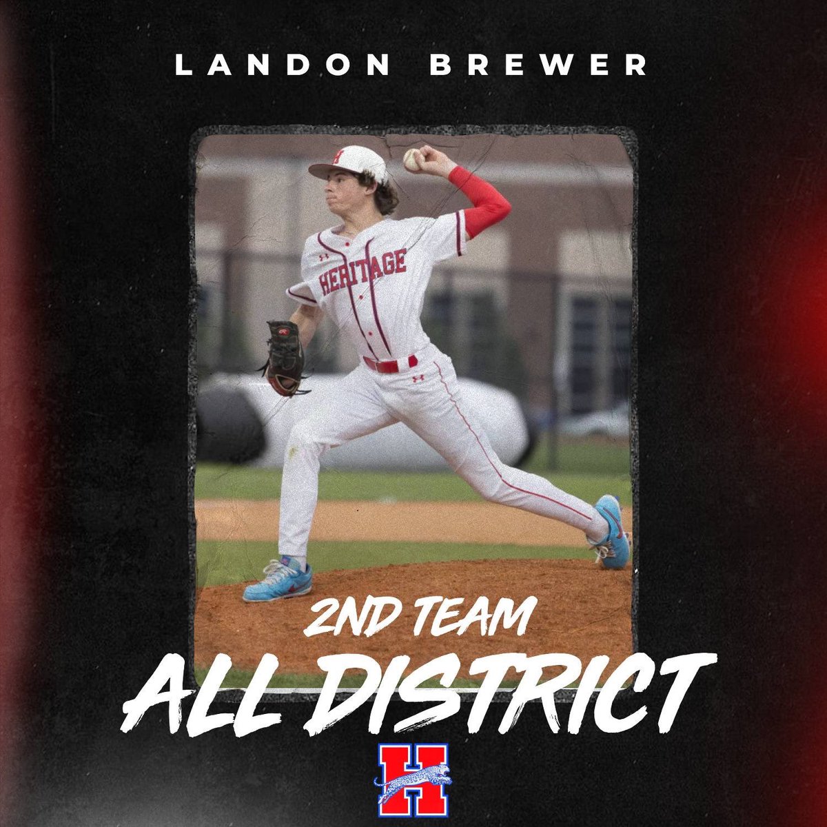 Congrats to @LandonB06 for being voted 2nd Team All District Pitcher!!