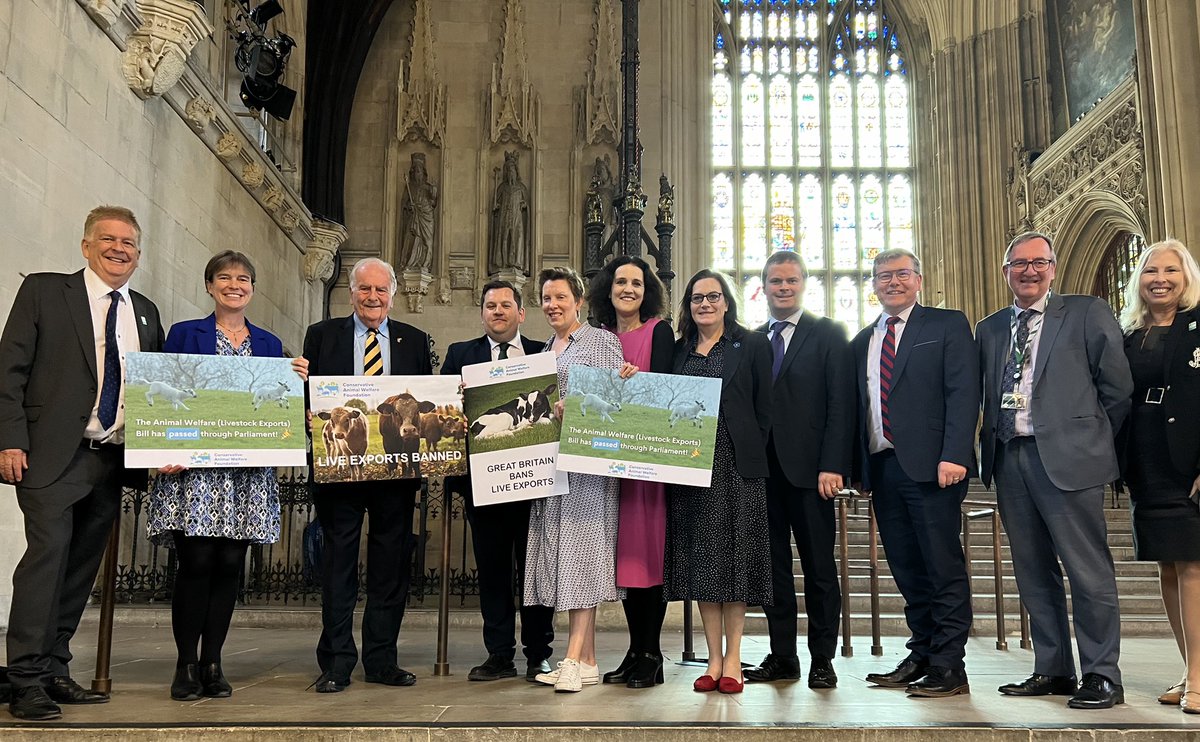 The ban on the export of live animals for slaughter passed its final stage in the @UKHouseofLords this afternoon! Great news and the end of a long campaign to end this practice, which sees animals endure long & unnecessary journeys. @ConservativeAWF