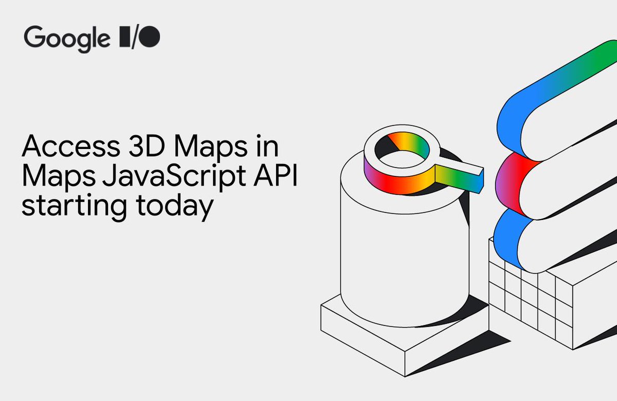 Build Photorealistic 3D map experiences with the Maps JavaScript API, starting with just a single line of code. Get started → goo.gle/3UVF5Rr #GoogleIO