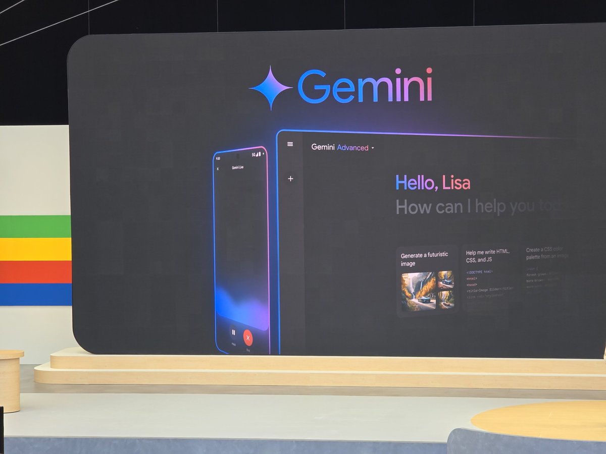 Can't wait to try the new, more conversational Gemini Live experience in the Gemini app!
