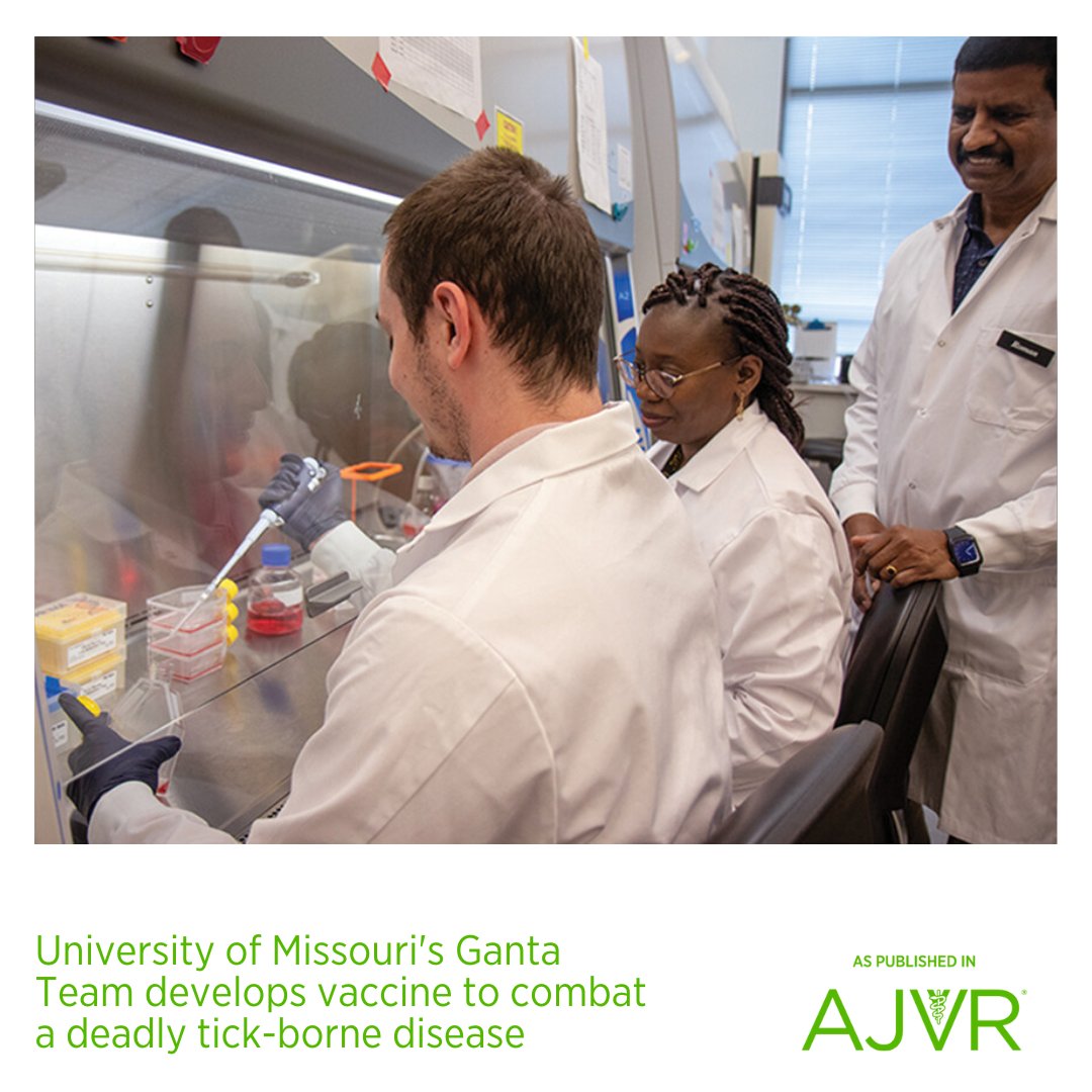 Our top trending article last week was 'University of Missouri's Ganta Team develops vaccine to combat a deadly tick-borne disease': jav.ma/msucvm @MSUCVM @altmetric