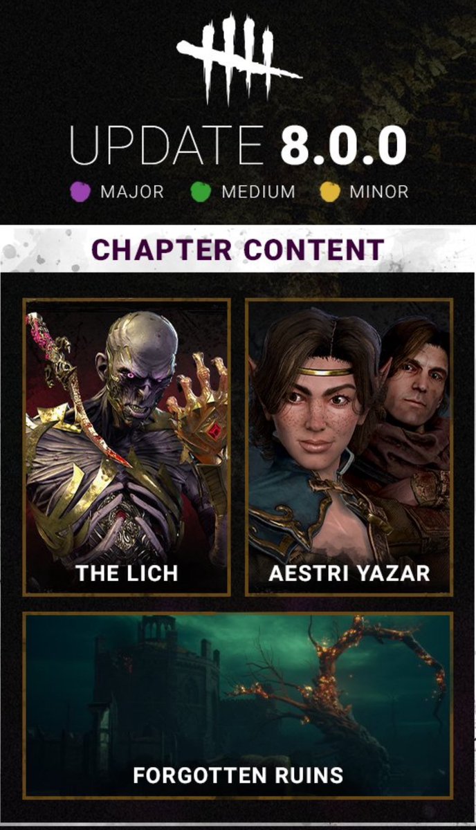 Hey friends! We got some BIG news regarding the upcoming DBD chapter today 🔥🔥 New Killer; The Lich 2 New Survivors and a Map We will be diving into this straight away at 1:30 PM PT today! @InControlGG