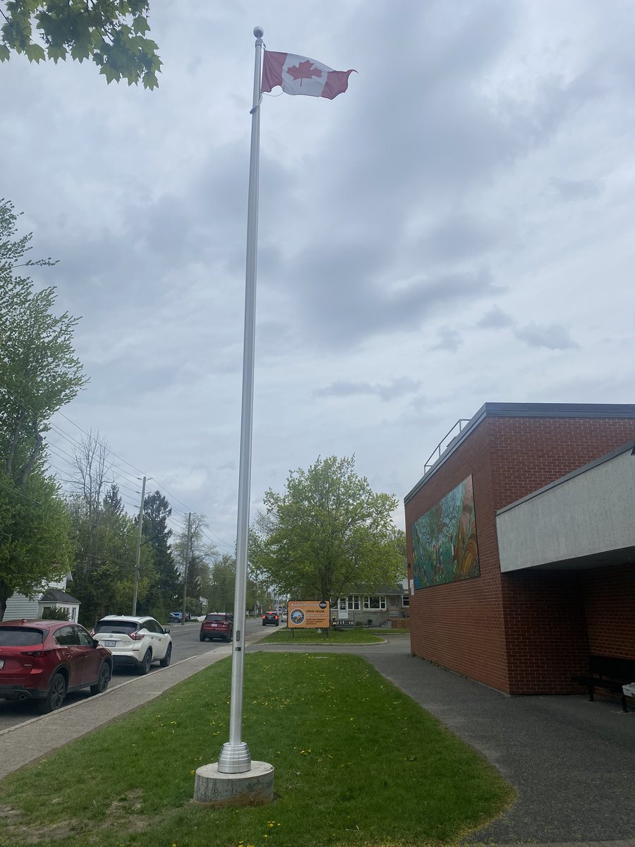Our new flagpole has been installed!