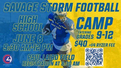 Big thanks to @CoachBHOF and the @SavageStormFB for the invite. #StormchaSE @CoachChadRogers @SangerFB