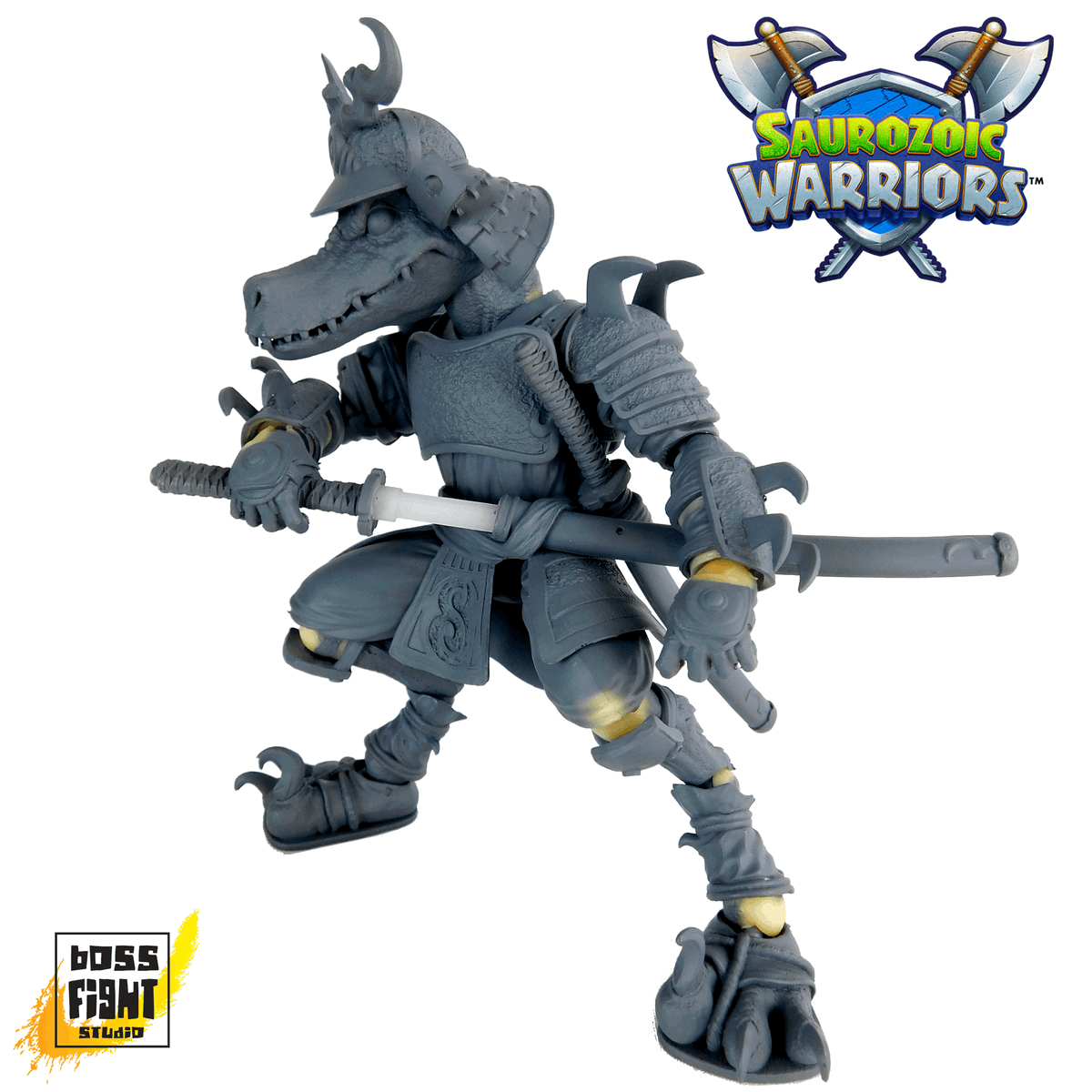 We’ve got some long-awaited updates leading up to the preorder of Saurozoic Warriors wave 3 on Thursday! First up, a look at the test shot samples of our Raptor/Samurai, The Sokudo Legion and Viking/Brontosaurs, Kolig Shipbreaker!